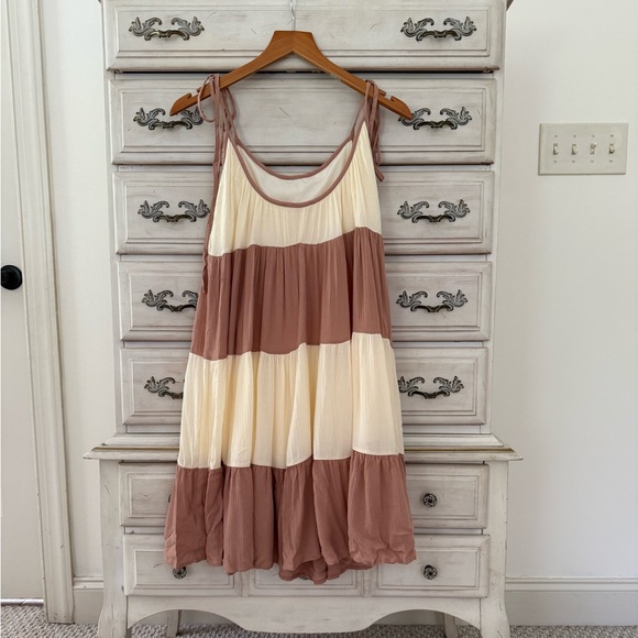 Vici Colorblock Gauze Babydoll Dress - Picture 2 of 2